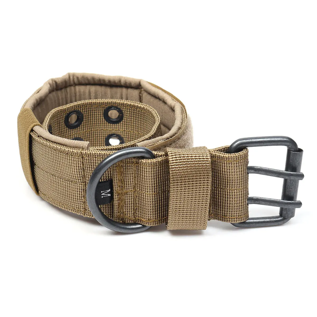 Nylon Tactical Dog Collar | Military Adjustable Training Collar with Metal D-Ring - M Size - Image 5
