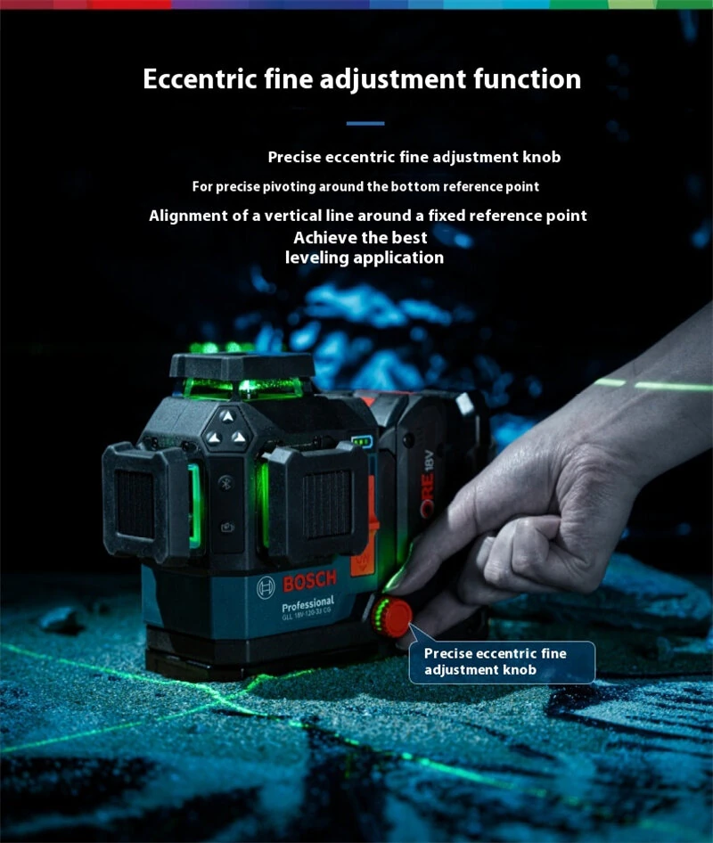 GLL 18V-120-33 CG Laser Level | 12 Lines 35m Range | IP65 Self-Leveling - Image 2