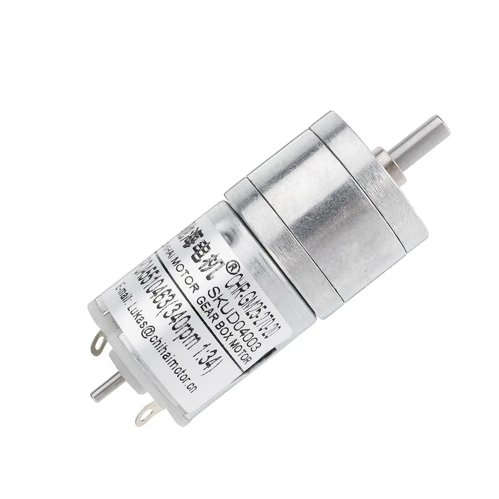 Chihai DC 7.4V Geared Motor - 340rpm or 550rpm Reduction Motor - Image 5