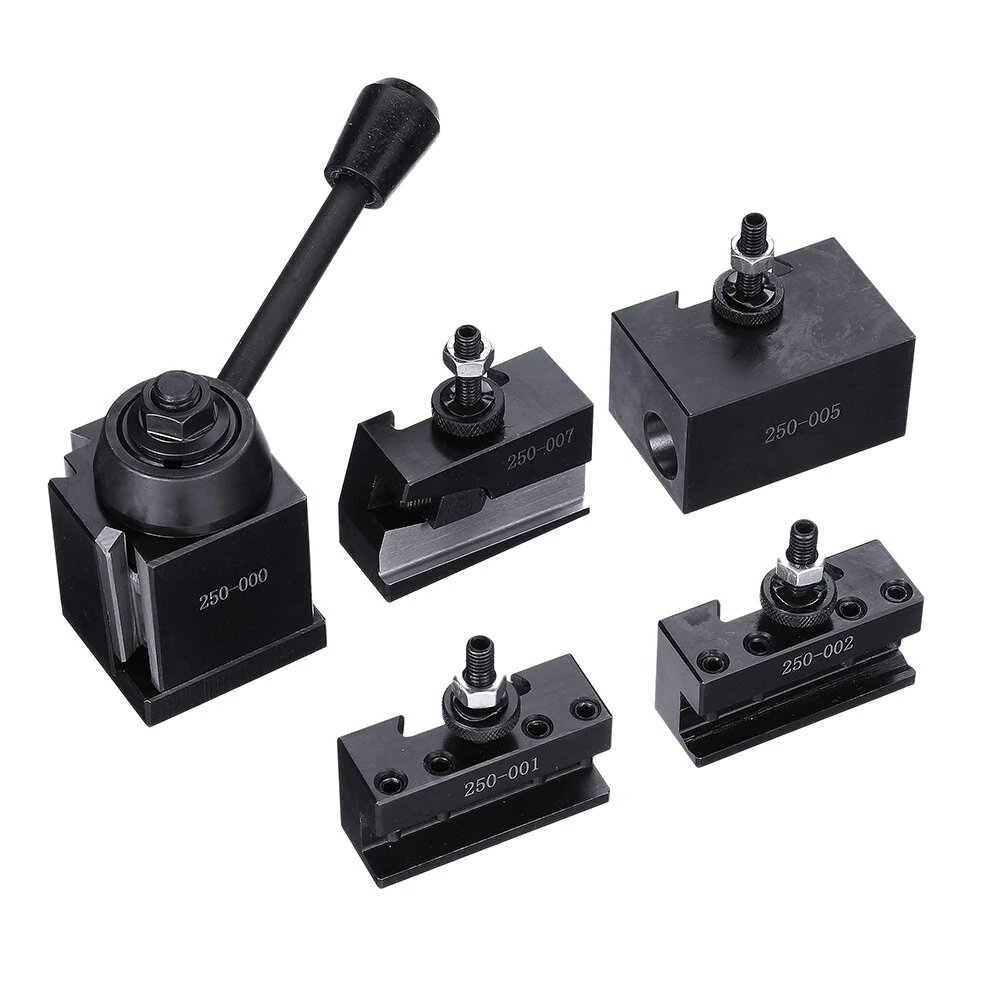 Machifit Quick Change Tool Post Kit - 250-000 Cuniform GIB Type with Tool Holders for Lathe - Image 2