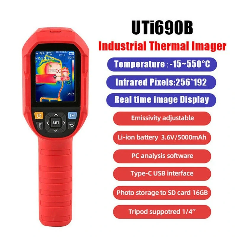 UNI-T UNi690B Thermal Imager | 256x192 IR Camera -15 to 550°C | Handheld USB Thermometer - Image 5