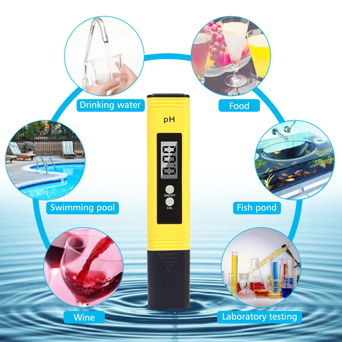 PH Meter Pen 0-14.0 Digital LCD Tester | Automatic Calibration for Water Hydroponics Aquarium - Image 5