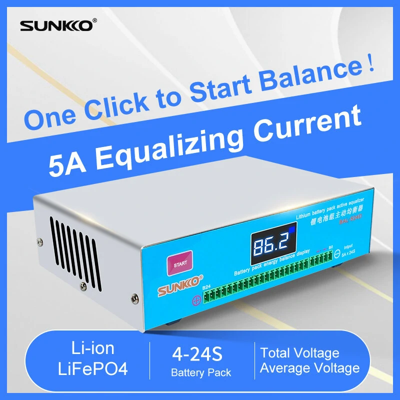 SUNKKO BAL-524D Lithium Battery Active Equalizer | Auto Balancing & LED Display - Image 5