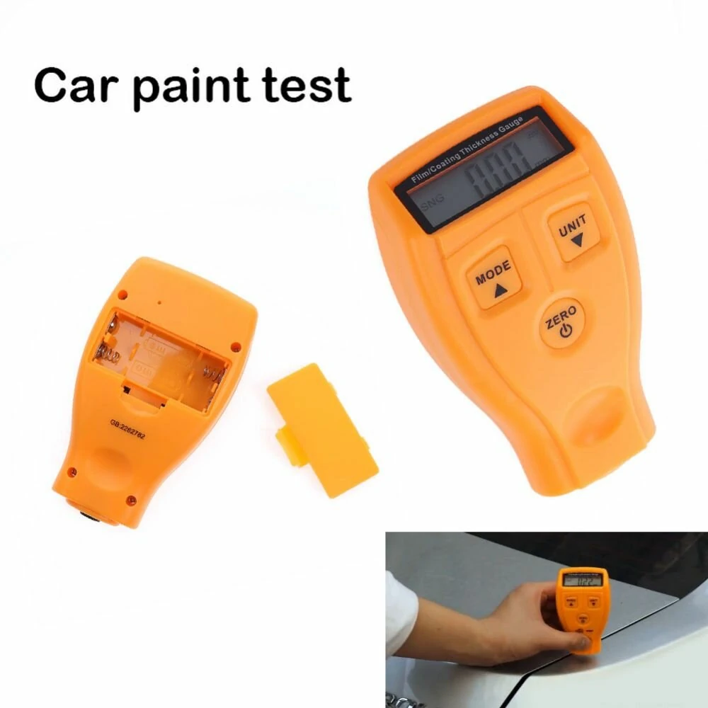 GM-200 Paint Thickness Gauge | 0-1.80mm Range | LCD Display | Portable Car Coating Tester - Image 4