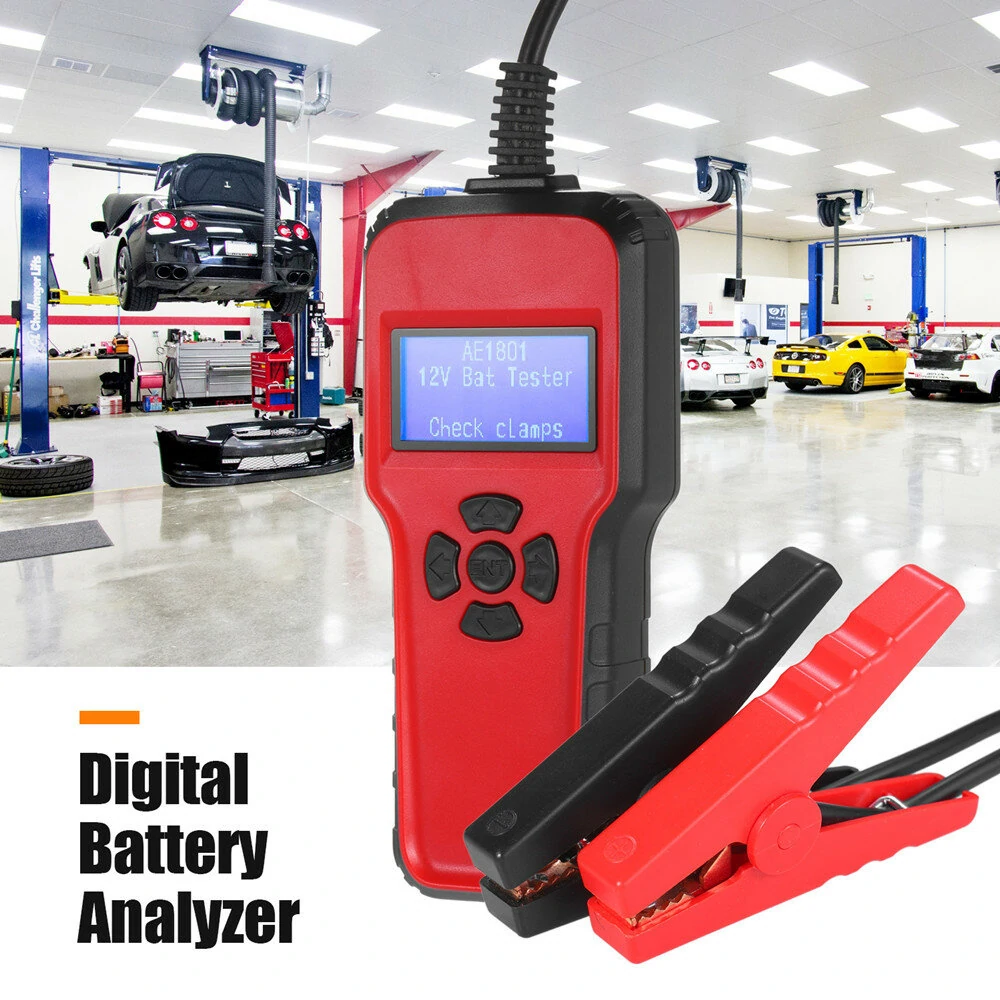 AE1801 Battery Capacity Tester | 6-18V Auto Car Battery Analyzer with LCD Display - Image 3