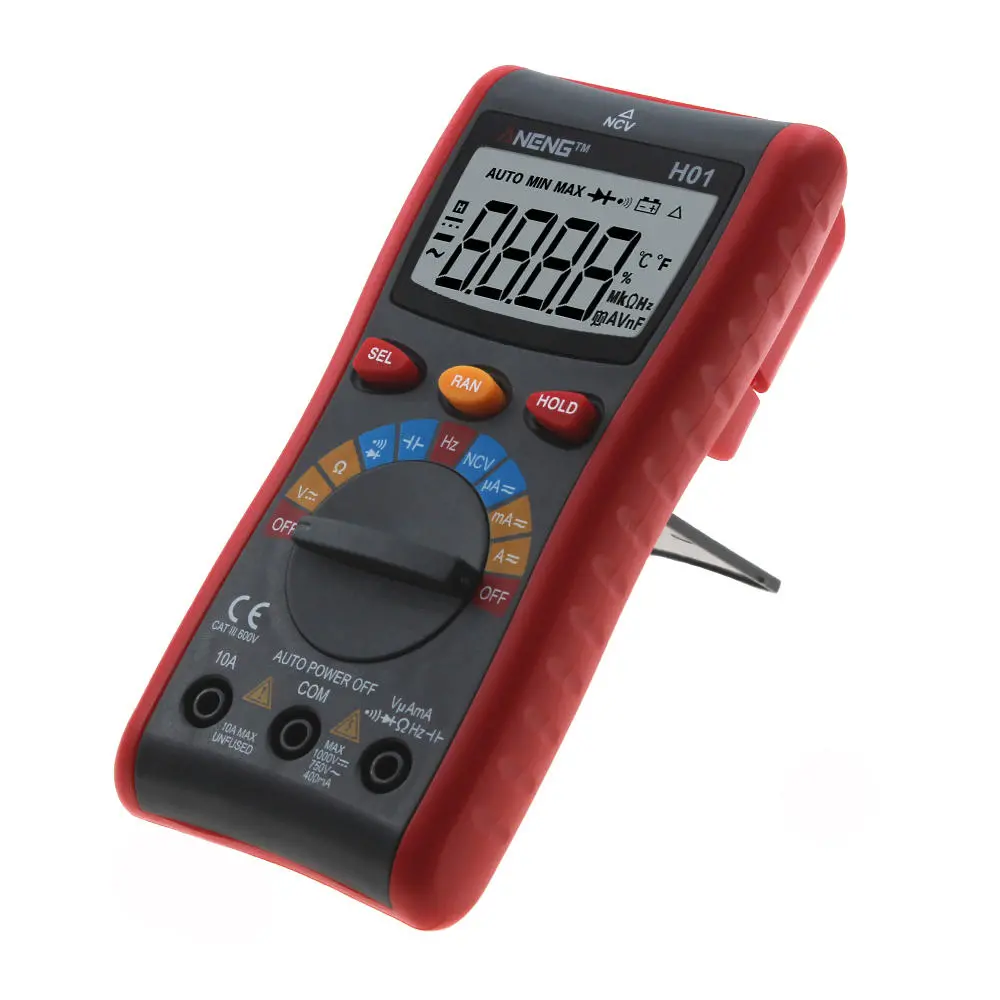 ANENG H01 Digital Multimeter | 4000 Counts Auto-Range | AC/DC Voltage & Current - Image 3