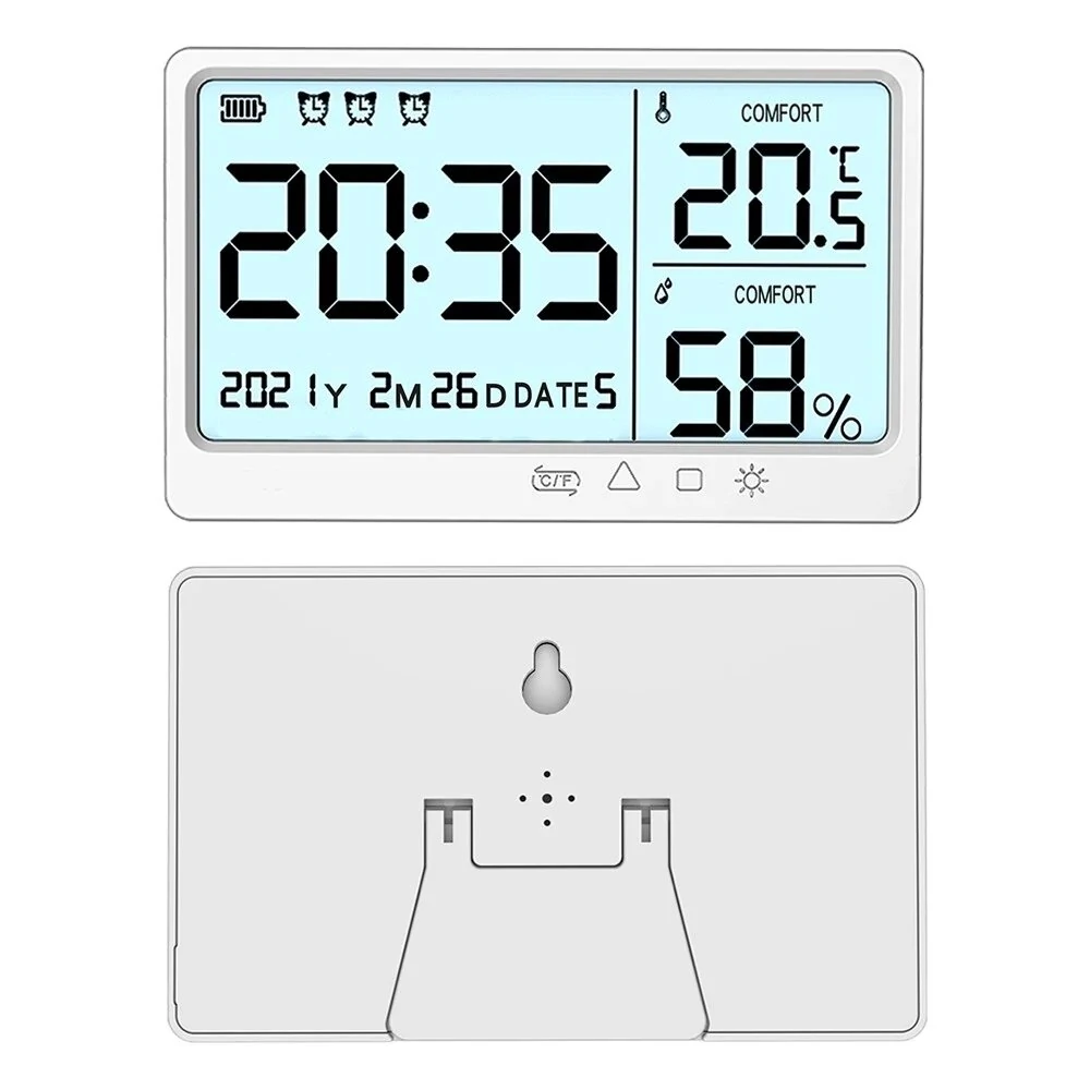 High Precision Thermo-Hygrometer | Multifunctional Temperature Humidity Meter with LCD Backlight - Image 4