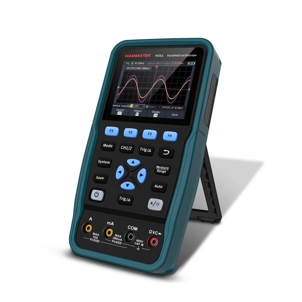 HANMATEK HO52 2-in-1 Digital Oscilloscope & Multimeter | 50MHz | 3.5 LCD - Image 2