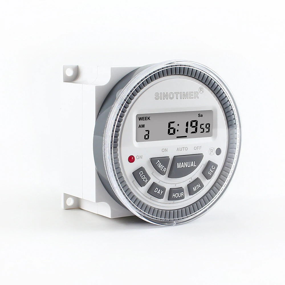 TM-619sH Digital Programmable Timer Switch - 10A Weekly - Replaceable Battery - Image 4