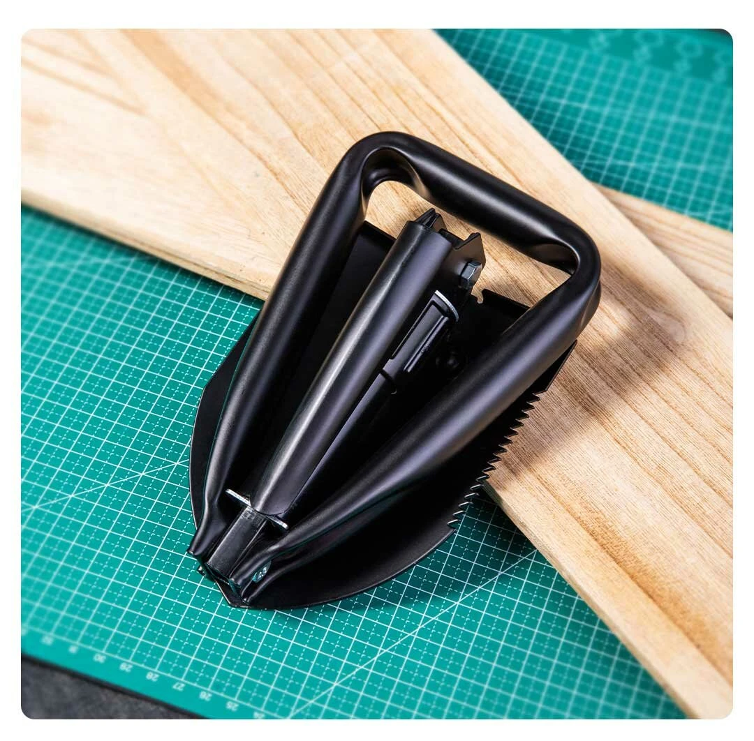 Deli 3 in 1 Camping Shovel - Carbon Steel Folding Tool for Hiking & Garden - Image 5