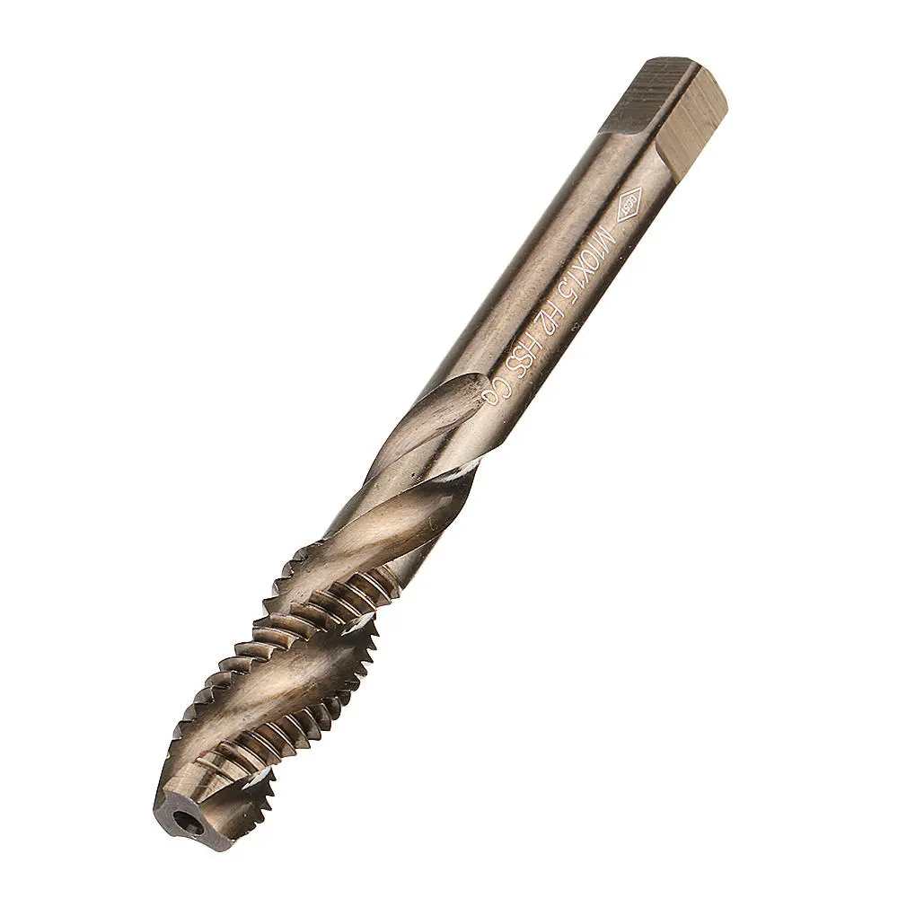 Drillpro M3-M10 HSS Co M35 Spiral Flute Plug Tap | Metric Screw Tap Set - Image 5