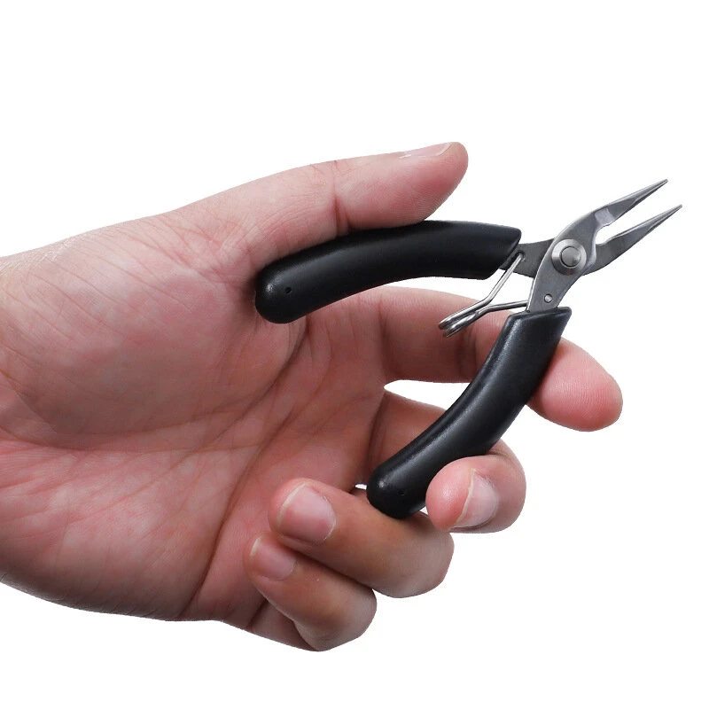 Klein Tools 4-Inch Mini Pliers - Needle, Flat & Curved Nose - Stainless Steel - Image 5