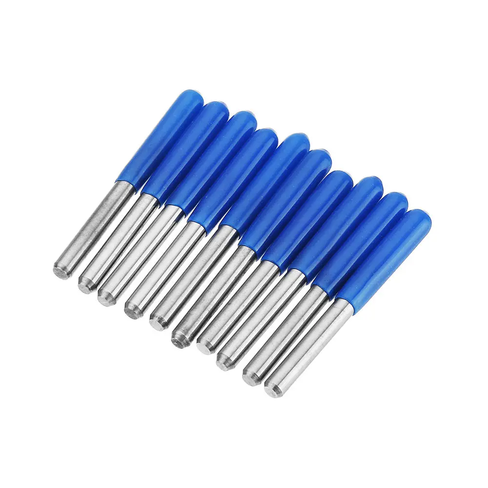 10pcs Tungsten Steel Engraving Bits - 3.175mm Shank 0.1-0.3mm Tip for CNC PCB - Image 4