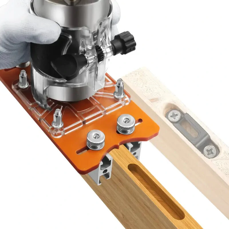 65mm Trimming Machine | 2-in-1 Slotted Bracket & Invisible Fastener | Aluminum with Scale - Image 2