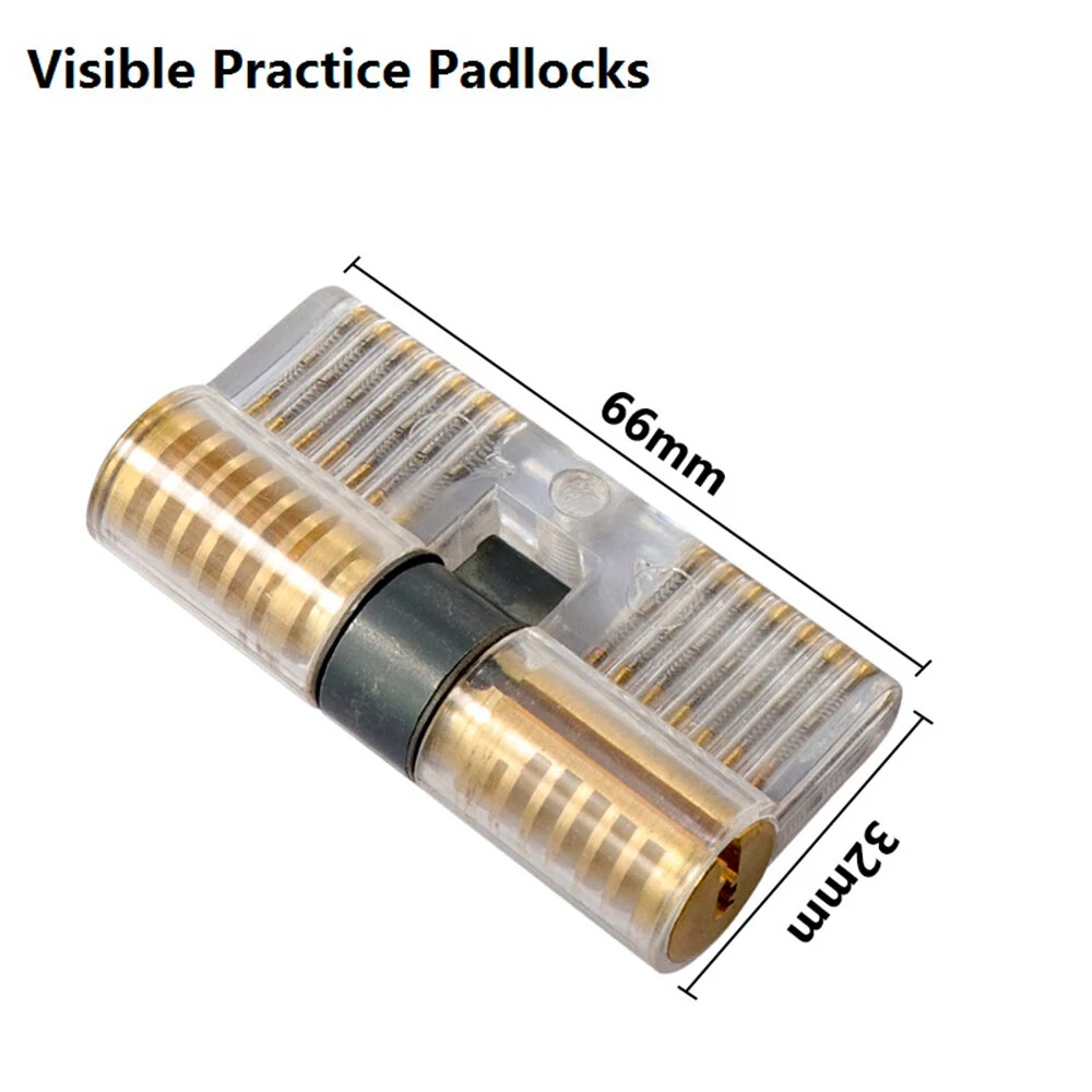 Transparent Cutaway Practice Padlock - Copper Lock Pick Training Tool - Image 3