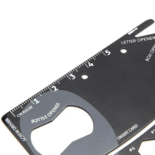 Tactical Wallet Tool - 18-in-1 Credit Card Survival Tool for Camping & Safety - Image 5