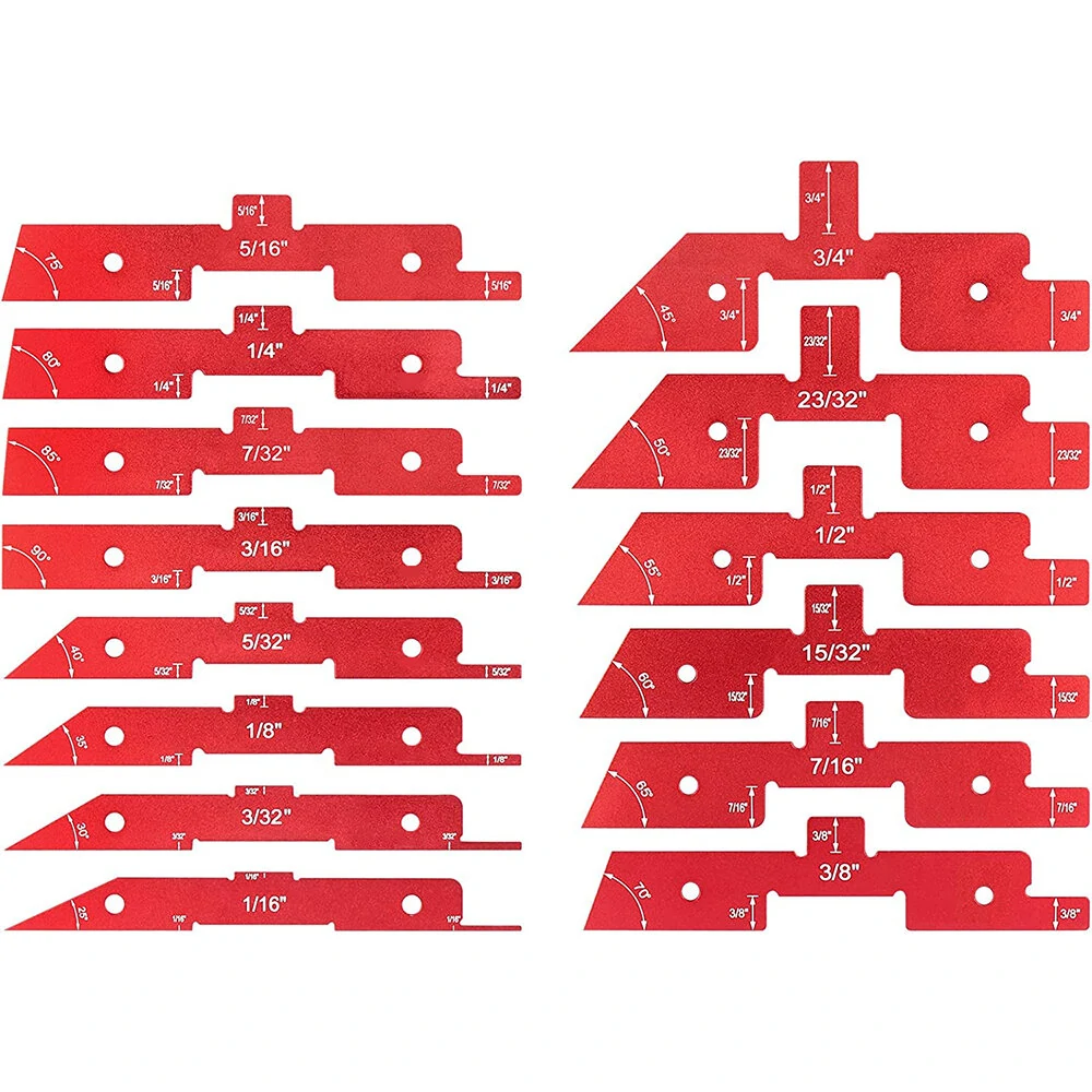 Woodworking Setup Blocks - 14pcs Adjustable Height Gauge for Router & Table Saw - Image 2