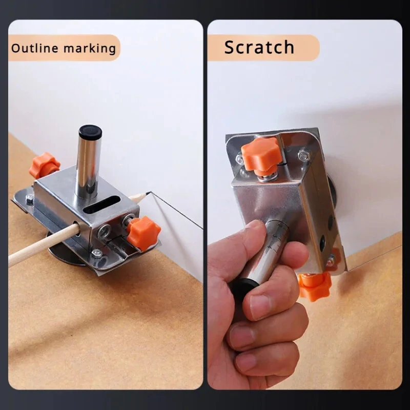 Stainless Steel Retractable Woodworking Scriber | Multi-Functional Marking Tool - Image 2