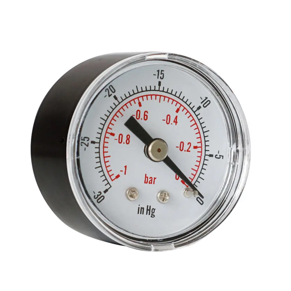 TS-YZ40Z8 Pressure Gauge | 40.5mm Dial -30-0 inHg & -1-0 bar | 1/8 BSPT - Image 2
