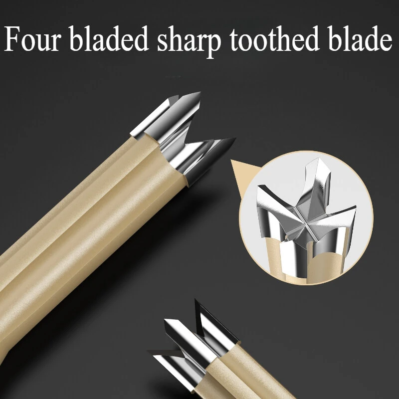 Carbide Tenon Cutter - 4-Blade Woodworking Tool | 8mm 9mm 10mm 12mm Router Bit - Image 4