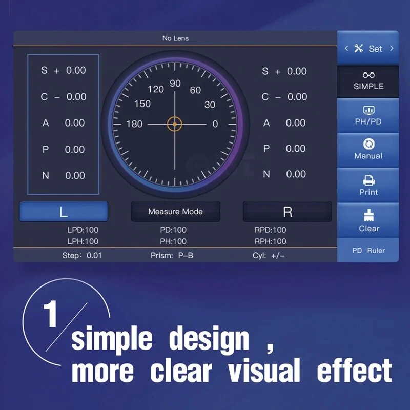 AIST Digital Auto Lens Meter | 7 Inch Touch Screen | UV Pd Printing Focimeter - Image 5