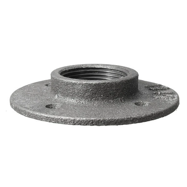 Malleable Iron Floor Flange - 1-1/2 Inch Steel Pipe Fitting for Wall Mount - Image 5