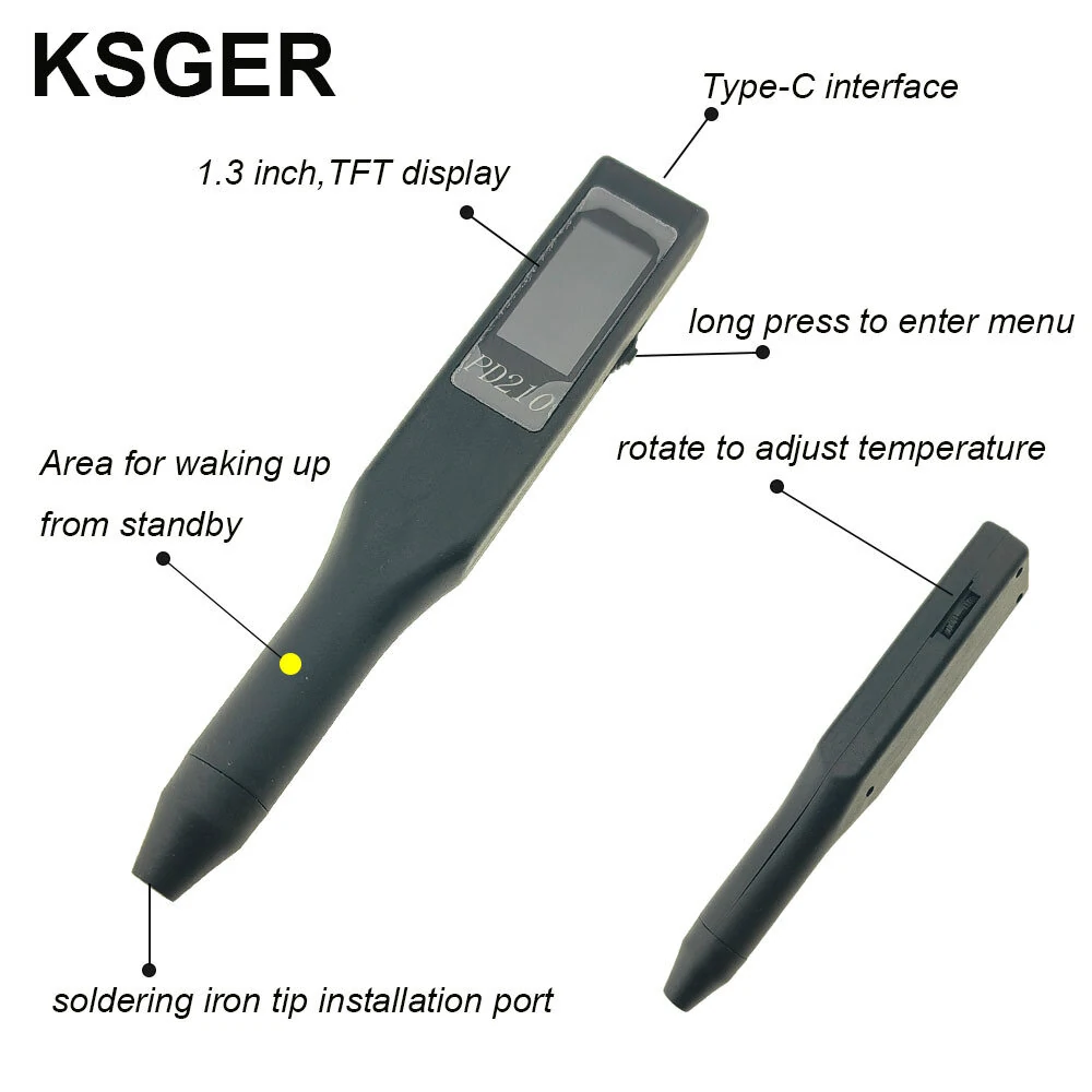KSGER C210 70W Soldering Station | Quick Heating & Temperature Control | TFT Display - Image 5