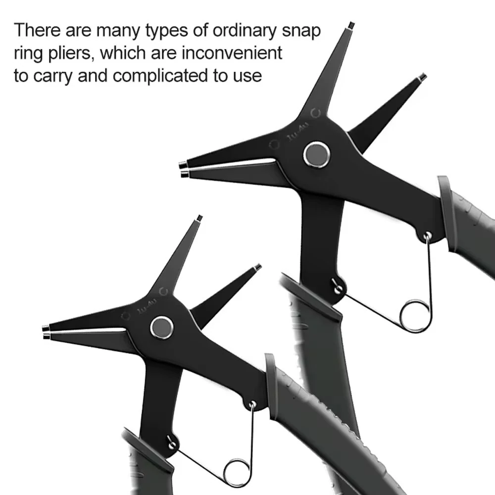 Snap Ring Plier 4-Way Type - 2 in 1 Multifunctional Hand Tool | Circlip Remover - Image 4