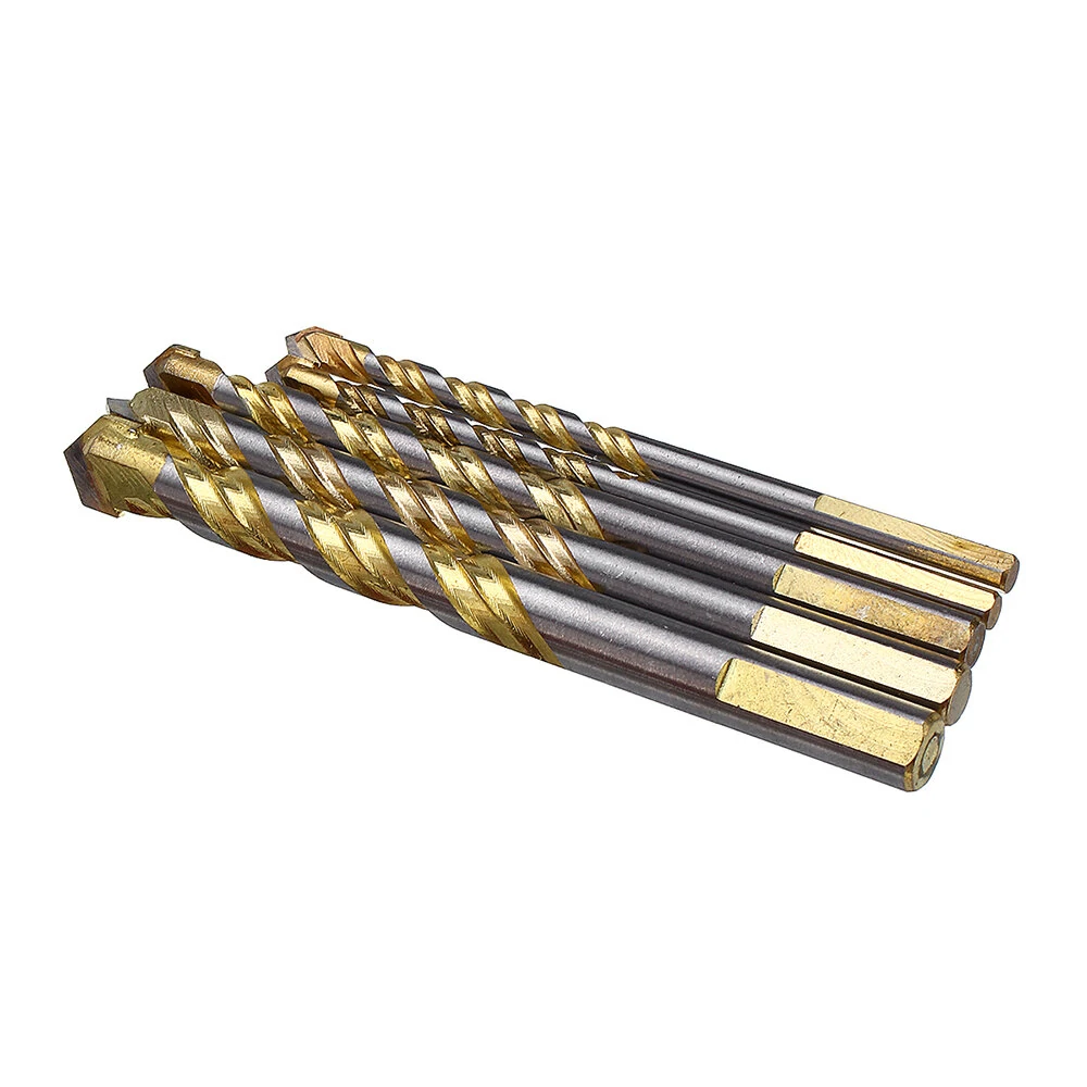 Drillpro 5pc Carbide Drill Bit Set - 6/8/10/12mm for Tile, Metal, Concrete & Wood - Image 3