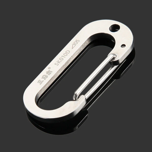 Sanrenmu SK010D Zero Stainless Steel Carabiner Tool | EDC Keychain Lucky - Image 2