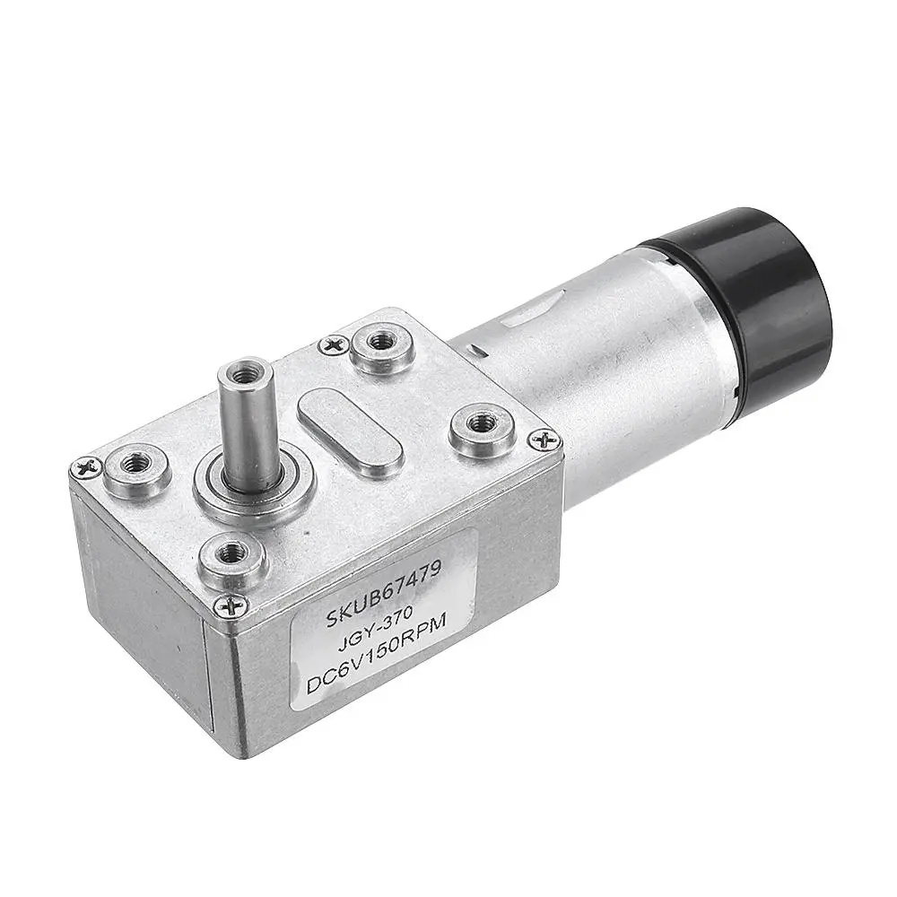 Machifit JGY-370 DC 6V Gear Motor | Worm Self-Locking with Encoder Feedback - Image 3