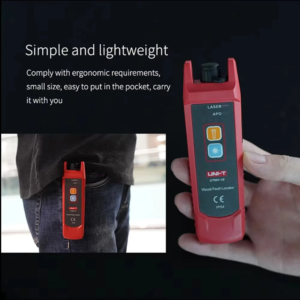 UNI-T UT691-10 Visual Fault Locator | 10mW Laser, 10km Range, USB Rechargeable - Image 3