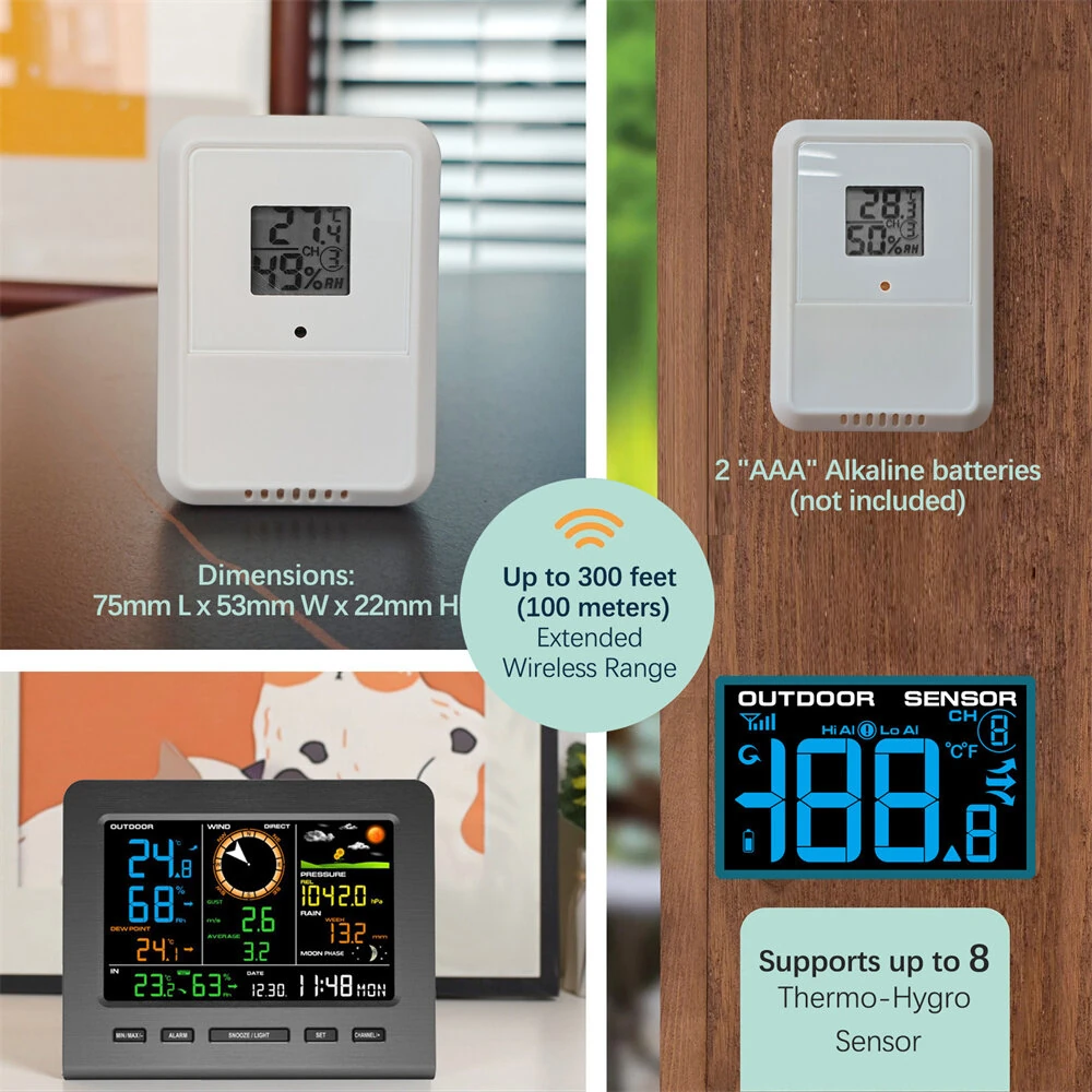 NicetyMeter Wireless Weather Station | WiFi Wind Speed, Temperature, Humidity & Rainfall Monitor | Uploads to Wunderground - Image 5