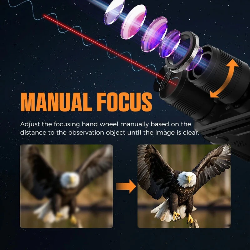 CIGMAN CNV02 Night Vision Binoculars | 4K Video 40MP Photos 8x Zoom - Image 4