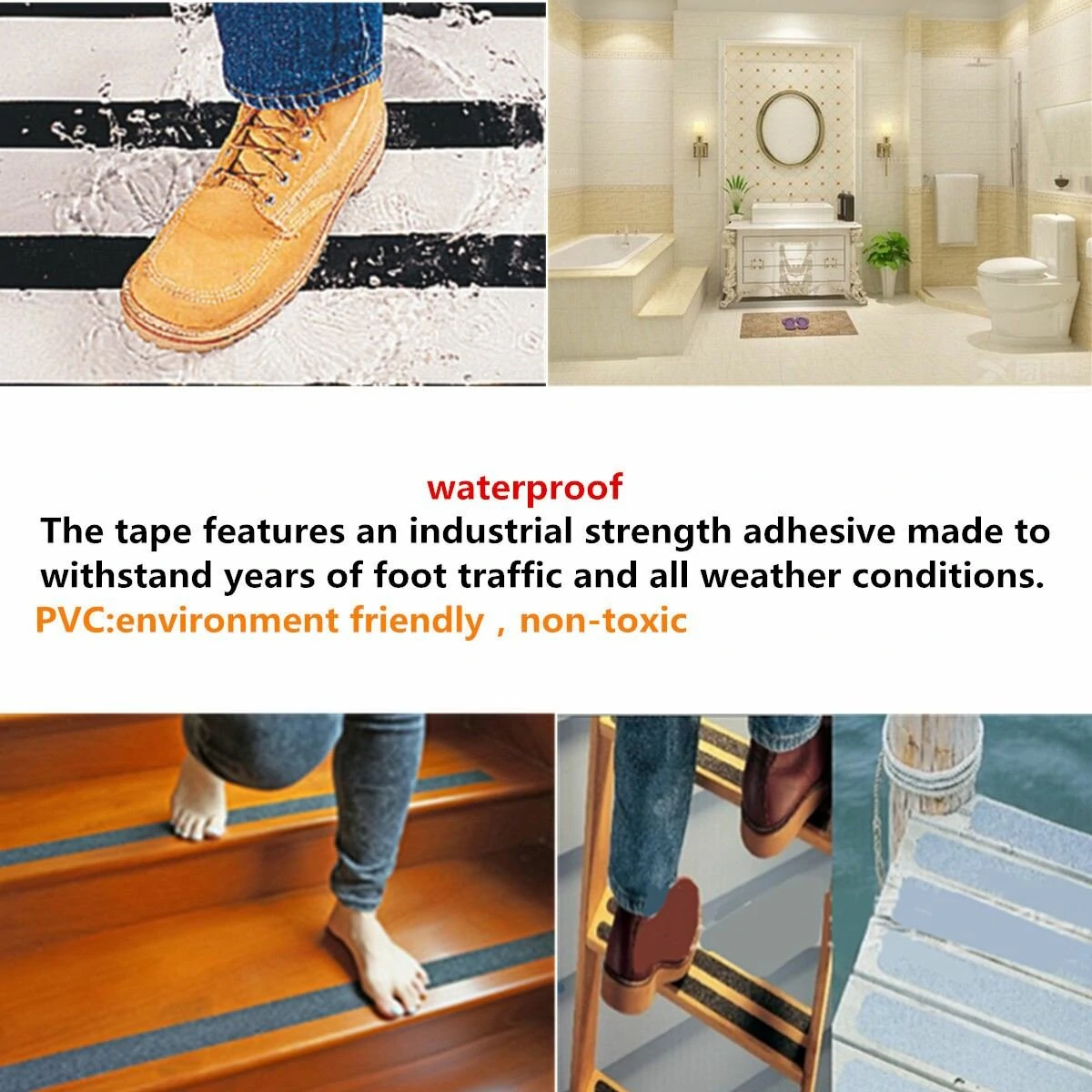 Non-Slip Safety Grip Tape | Strong Adhesive for Stairs & Floor | Indoor Outdoor - Image 3