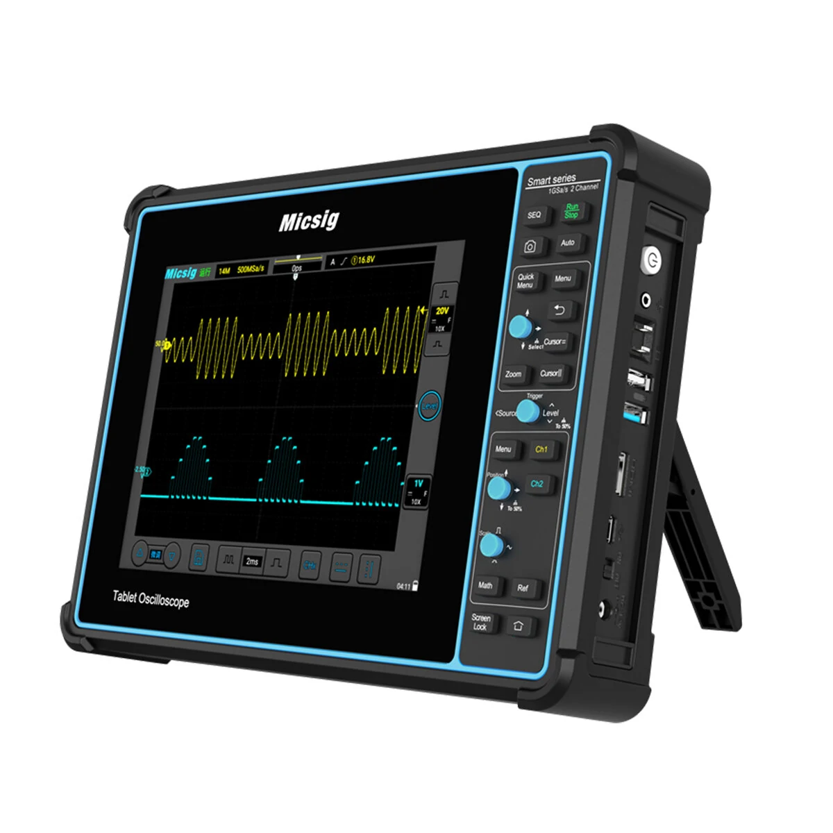 Micsig STO2002 Tablet Oscilloscope | 200MHz 1G Sa/s | 8-inch Touchscreen - Image 4