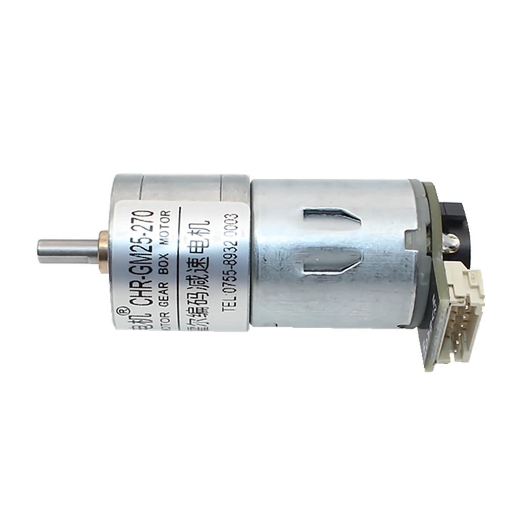 Chihai CHR-GM25-270ABHL DC Gear Motor | 7.4V with Hall Encoder & Speed Dial - Image 3