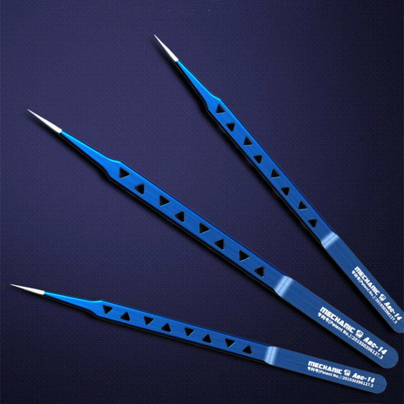 MECHANIC AAC-14 Heat-Dissipating Tweezer | 8 Hole Lengthened Thickened for Phone Repair - Image 3