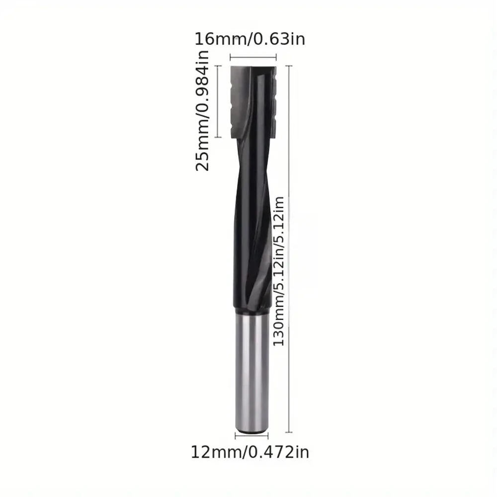 CMT 12mm Shank Solid Carbide Spiral Router Bit | 16mm Cutting Diameter for Woodworking - Image 5
