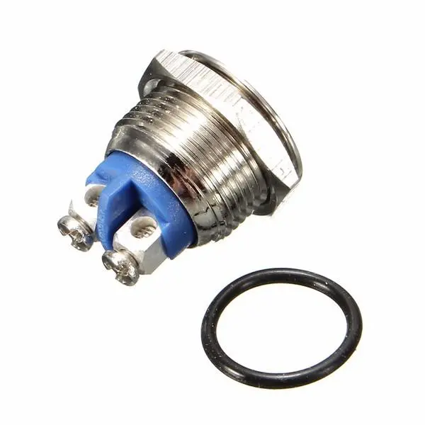3A 250VAC Waterproof Push Button Switch - 16mm Metal Horn Button | Nickel Brass - Image 5