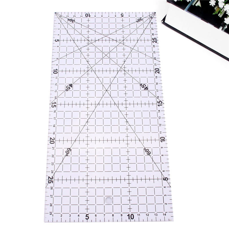 Acrylic Quilting Ruler 30x15cm - Clear Sewing Patchwork Ruler for DIY - Image 3