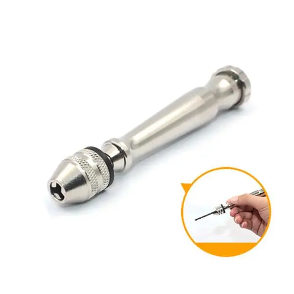 Silver Hand Twist Drill - Plum Blossom DIY Tool for Crafting & Hobbies - Image 3