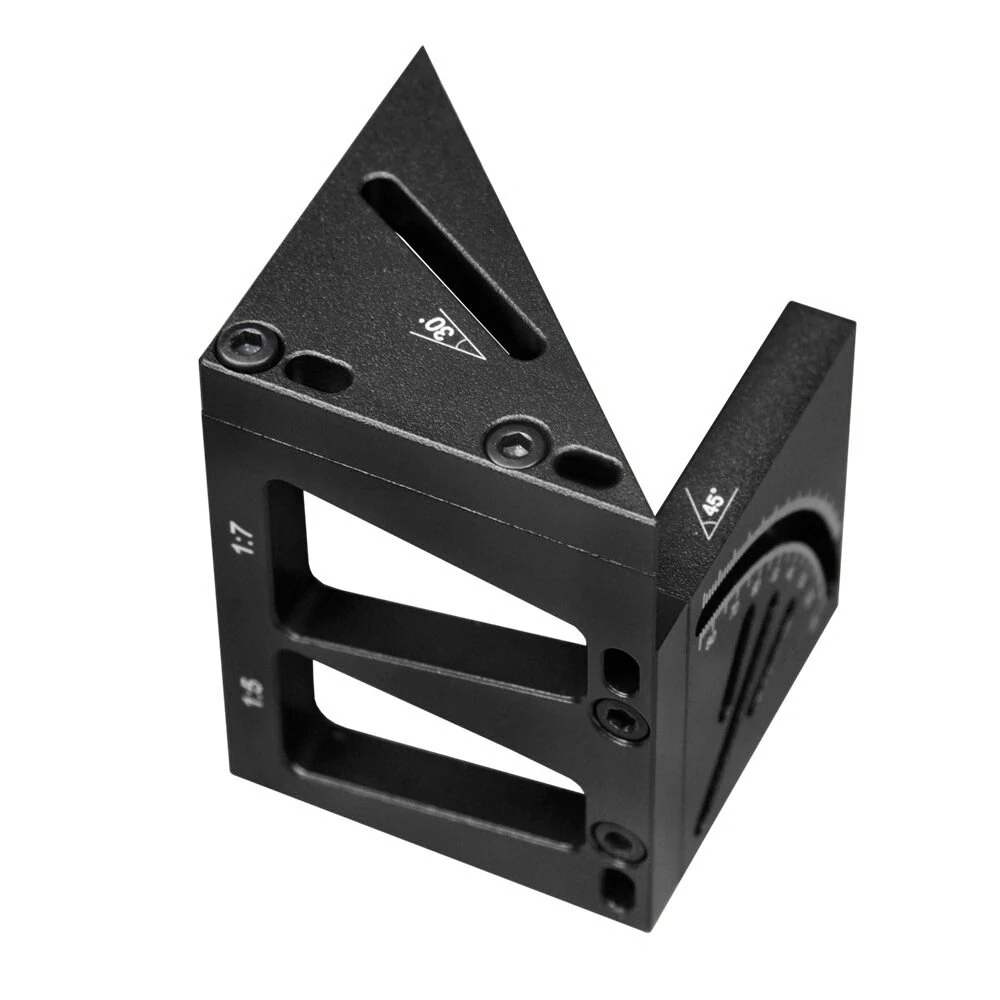Aluminum Alloy Woodworking Marking Ruler - 45° & 90° Line Marker | Centerline & Dovetail Gauge - Image 5