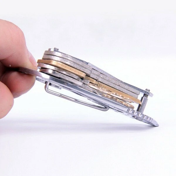DANIU EDC Multi Pocket Tool Carabiner - Screwdriver Wrench Key Holder Clip - Image 5
