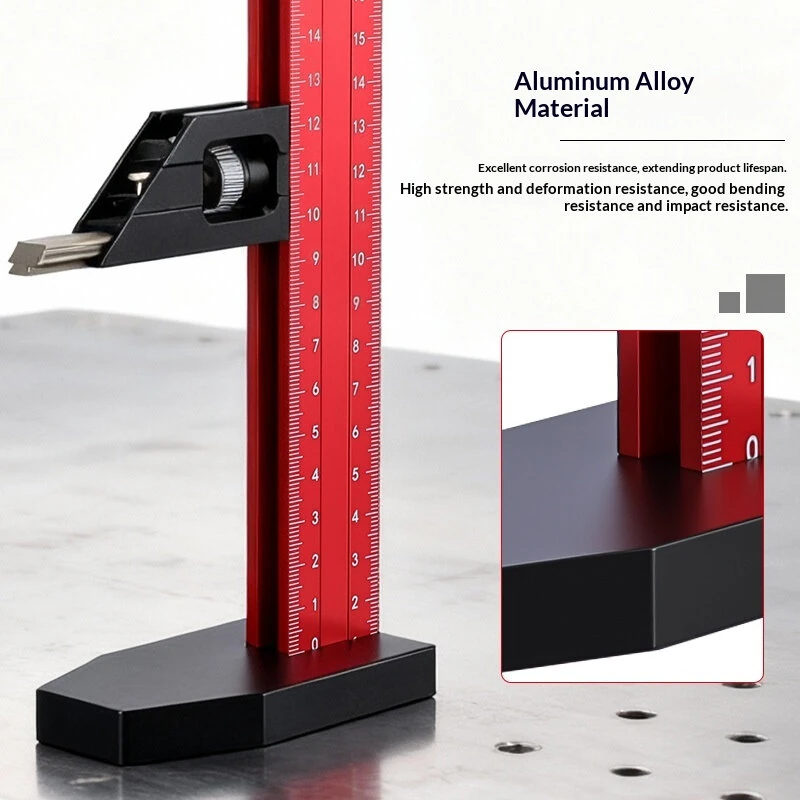 RUITOOL Aluminum Alloy Woodworking Marking Gauge - Dual Scale Laser Engraved | Adjustable 180mm 360mm 640mm - Image 4
