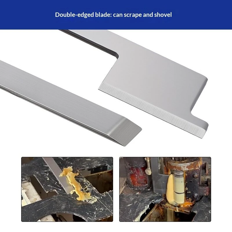 Professional Stainless Steel Glue Scraper | 430mm Dual-Sided Blade | 2.8mm Thick Anti-Warp Tool - Image 4
