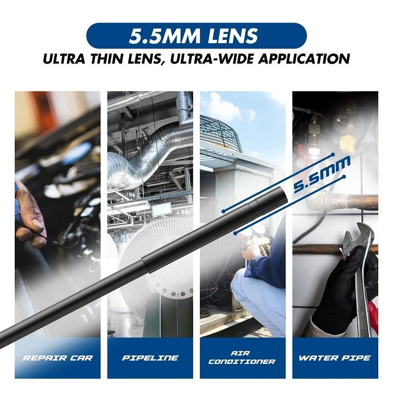 F220 WiFi Borescope Camera | 5.5mm 1080P HD | IP67 Waterproof for Android & iPhone - Image 2
