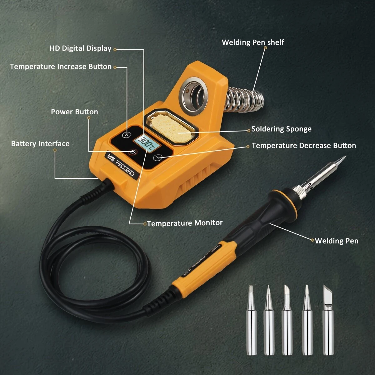 Dewalt 20V Max Cordless Soldering Iron Station | Also Fits Makita Battery - Image 4