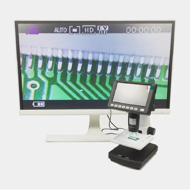 1000X Digital Microscope | 4.3 Inch Screen | PC & TV Connection - White & UV LED - Image 4