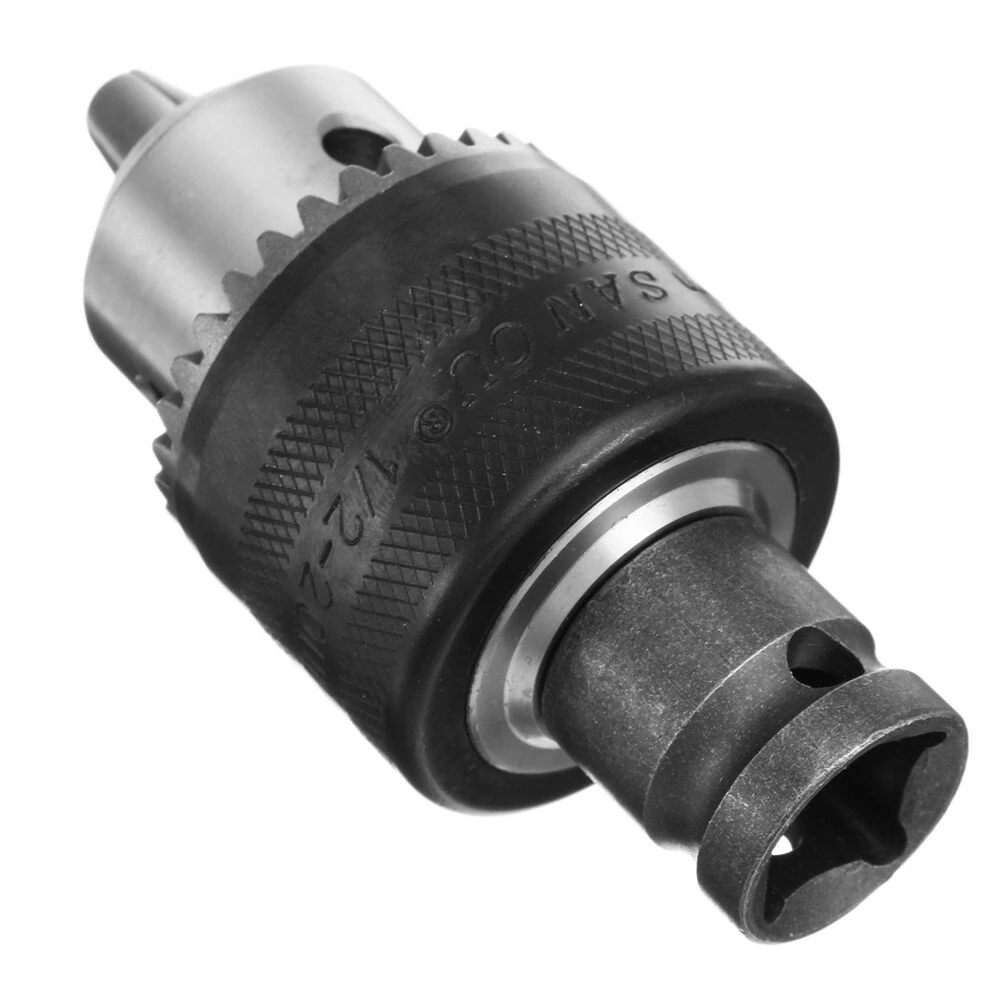 Drillpro 1/2 Inch Drill Chuck Adapter | 1.5-13mm for Impact Wrench to Electric Drill - Image 2